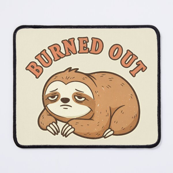 Item preview, Burnt Out Sloth Sticker | Running on Empty | Funny Exhausted Animal Meme  Why? designed and sold by ZyxDes.