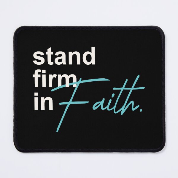 Item preview, Stand Firm in Faith – Bold Christian Inspirational Quote designed and sold by Verse & Vibes.