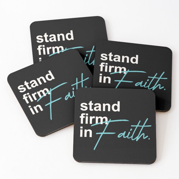 Item preview, Stand Firm in Faith – Bold Christian Inspirational Quote designed and sold by Verse & Vibes.