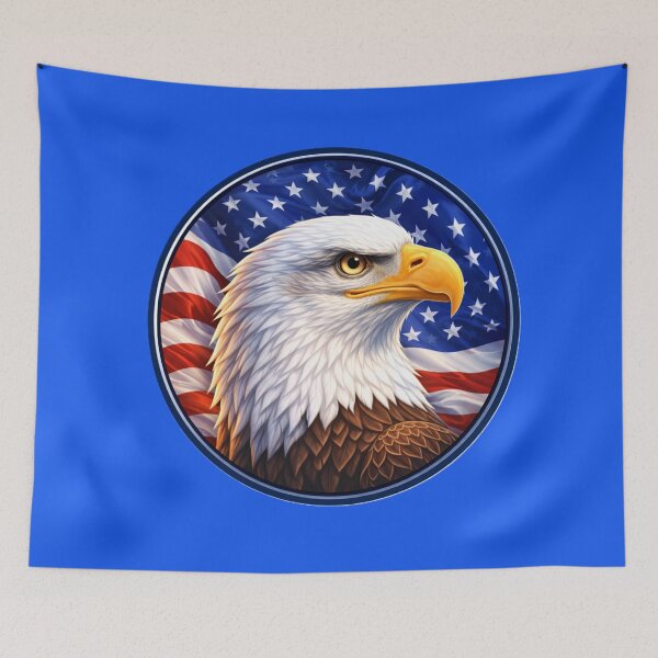 Artikelvorschau, Amerikanischer Adlerstolz – Patriotisches Kreiskunstdesign entworfen und verkauft von TheJoyfulPen.