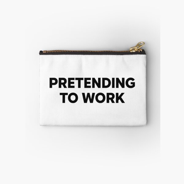 Item preview, Pretending to Work Funny Office Humor Minimal T-Shirt designed and sold by pixelandpalette.