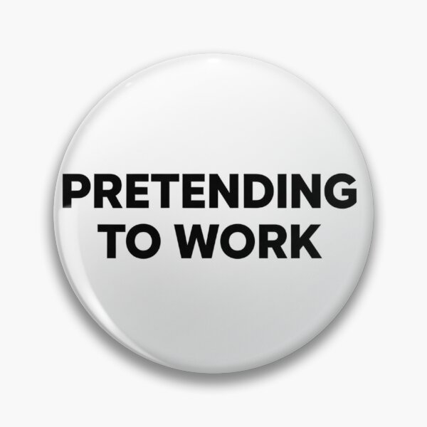 Item preview, Pretending to Work Funny Office Humor Minimal T-Shirt designed and sold by pixelandpalette.