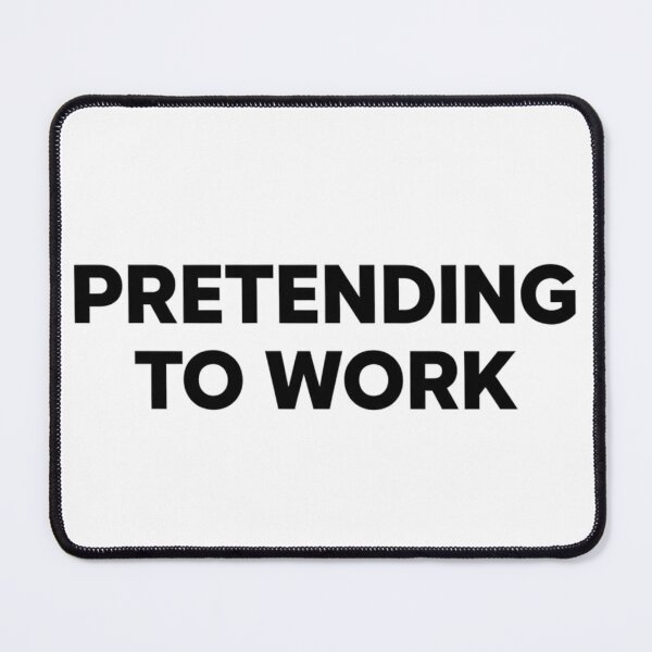 Item preview, Pretending to Work Funny Office Humor Minimal T-Shirt designed and sold by pixelandpalette.