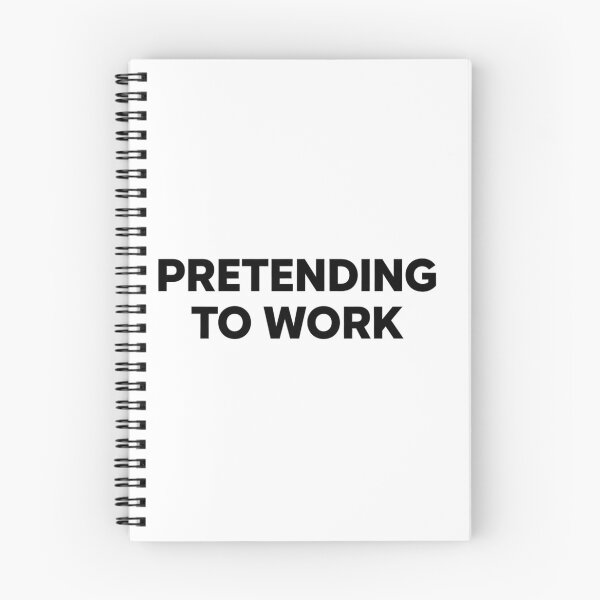 Item preview, Pretending to Work Funny Office Humor Minimal T-Shirt designed and sold by pixelandpalette.