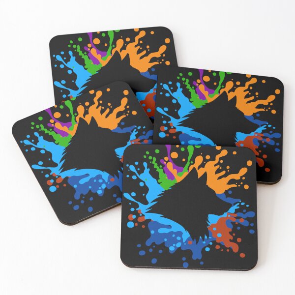 Item preview, Dog silhouette with splash of paint splattered designed and sold by Jesta Graphics.