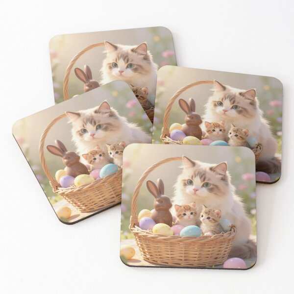 Item preview, Easter Basket Kittens designed and sold by Stitch Studios.