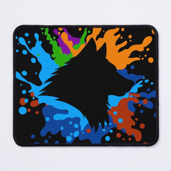 Item preview, Dog silhouette with splash of paint splattered designed and sold by Jesta Graphics.
