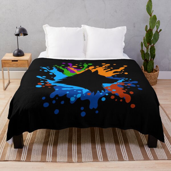 Item preview, Dog silhouette with splash of paint splattered designed and sold by Jesta Graphics.
