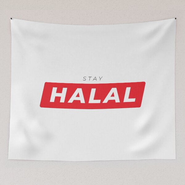 Item preview, Stay Halal Bold Typography Islamic Lifestyle Identity Statement designed and sold by Miniature Store.