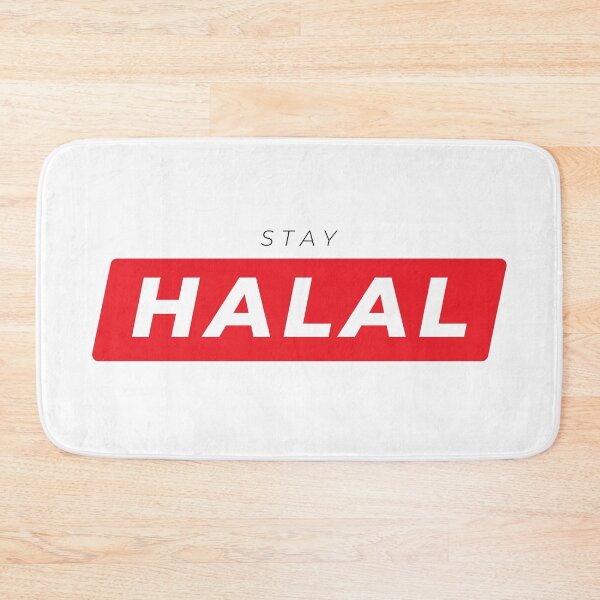 Item preview, Stay Halal Bold Typography Islamic Lifestyle Identity Statement designed and sold by Miniature Store.