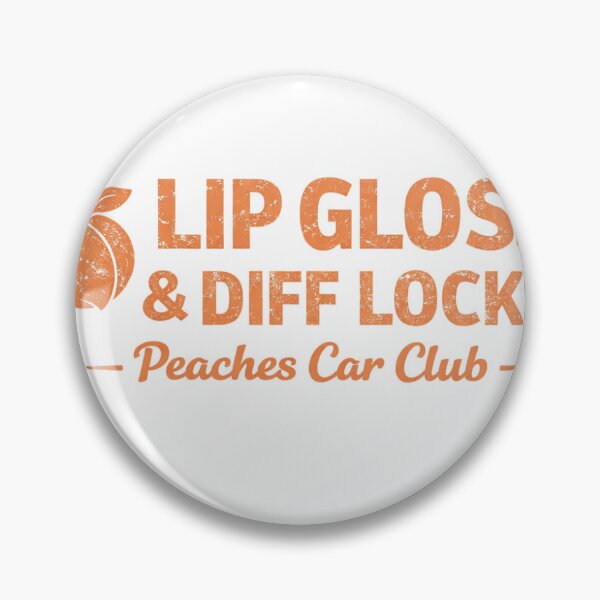 Item preview, Peaches Car Club Lip Gloss and Diff Locks 4wd club style sticker designed and sold by PeachesCarClub.