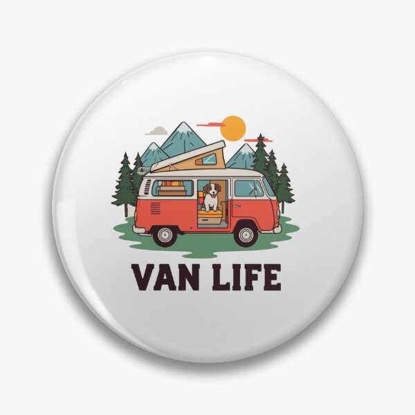 Item preview, Dog Mom Van Life design – Camper Van with Dog Mountain Camping Adventure Aesthetic Gift for Vanlifers designed and sold by HOODYBUDSTYLES.