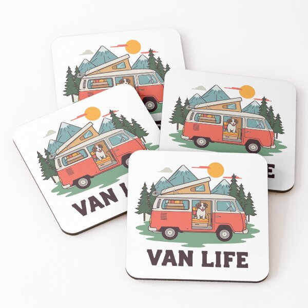 Item preview, Dog Mom Van Life design – Camper Van with Dog Mountain Camping Adventure Aesthetic Gift for Vanlifers designed and sold by HOODYBUDSTYLES.