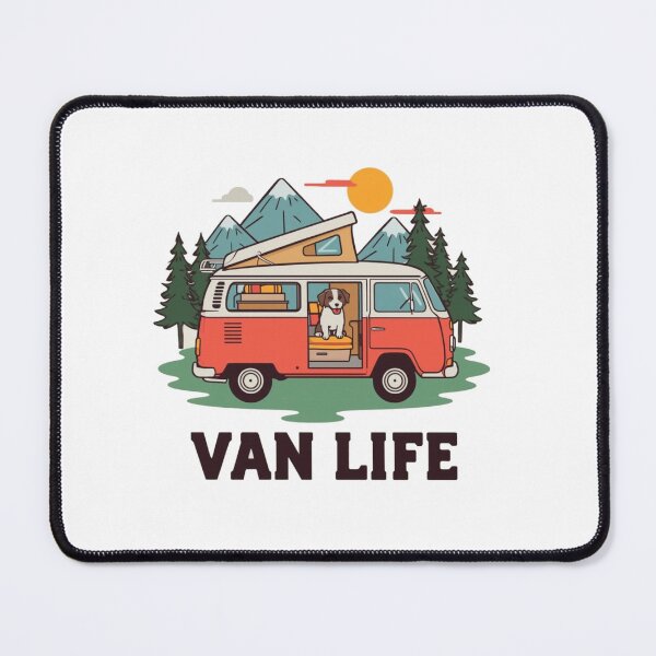 Item preview, Dog Mom Van Life design – Camper Van with Dog Mountain Camping Adventure Aesthetic Gift for Vanlifers designed and sold by HOODYBUDSTYLES.