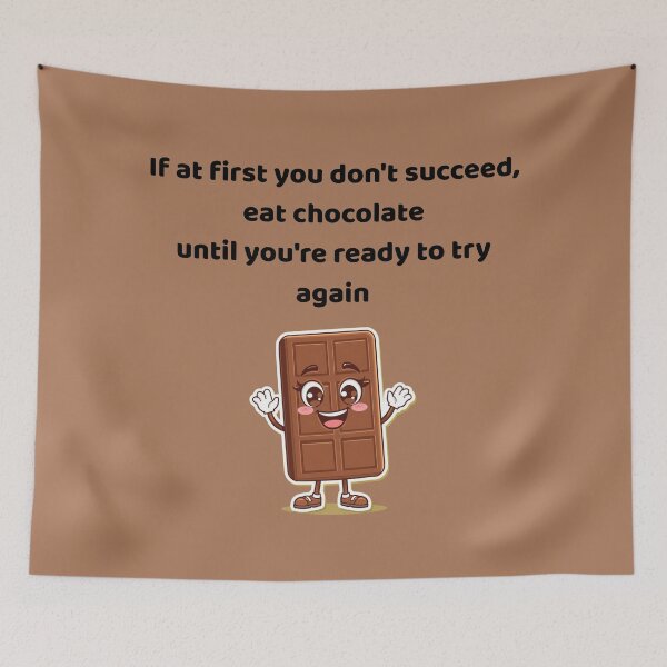 Item preview, Cute Cartoon Chocolate Bar – Funny Motivational Quote Design designed and sold by MadeInNapTime.