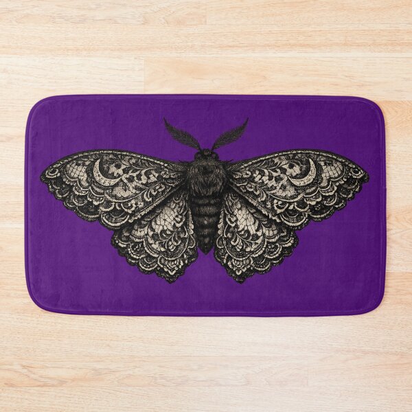 Item preview, Ornate Death Moth | Gothic Lunar Insect Emblem designed and sold by Mouraludia.