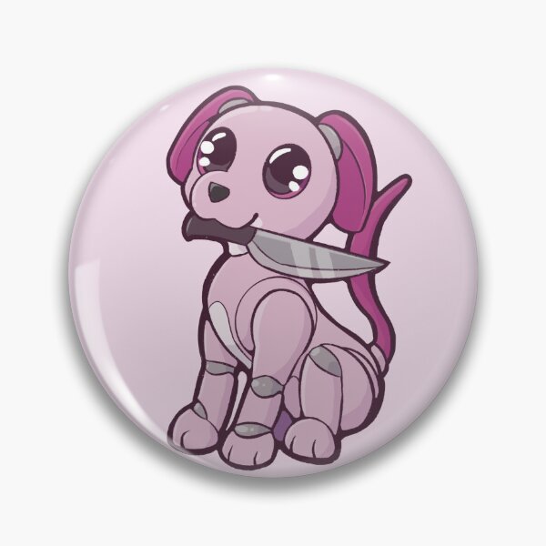 Item preview, Pink Knife Wielding ERS-1000 Aibo designed and sold by virtualpaws.