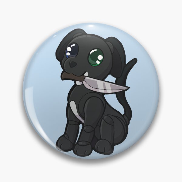 Item preview, Black Knife Wielding ERS-1000 Aibo designed and sold by virtualpaws.