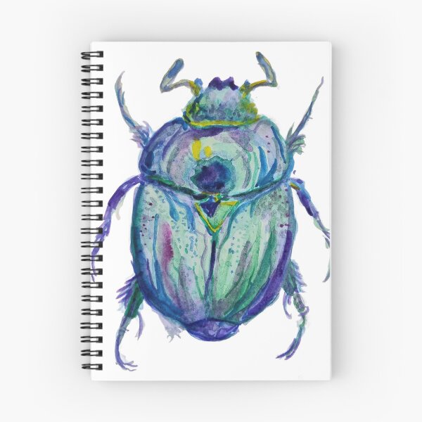 Item preview, Vibrant Blue Watercolour Beetle designed and sold by X.Romeo.
