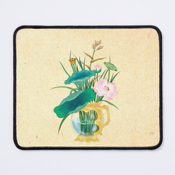 Item preview, A Prayer for Prosperity, Pink Lotus in Golden Vase designed and sold by QamarART Paintings.