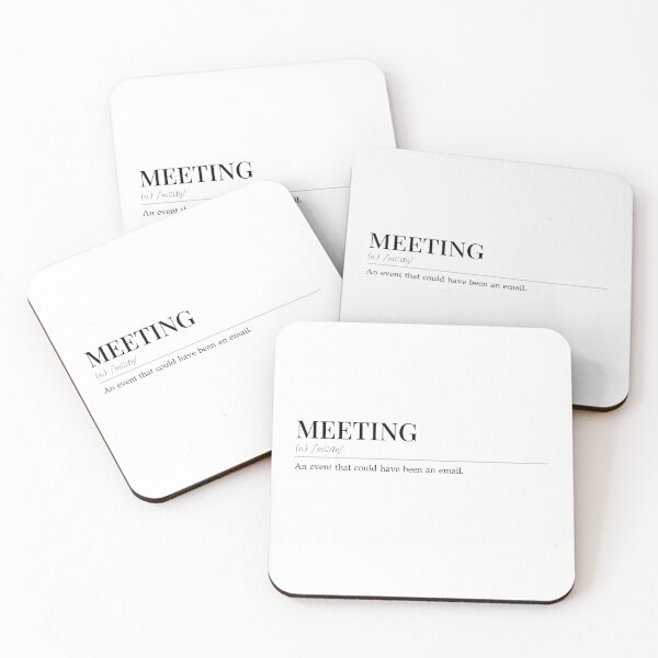 Item preview, Meeting Definition Office Humor Dictionary designed and sold by AVO-SOURCE.