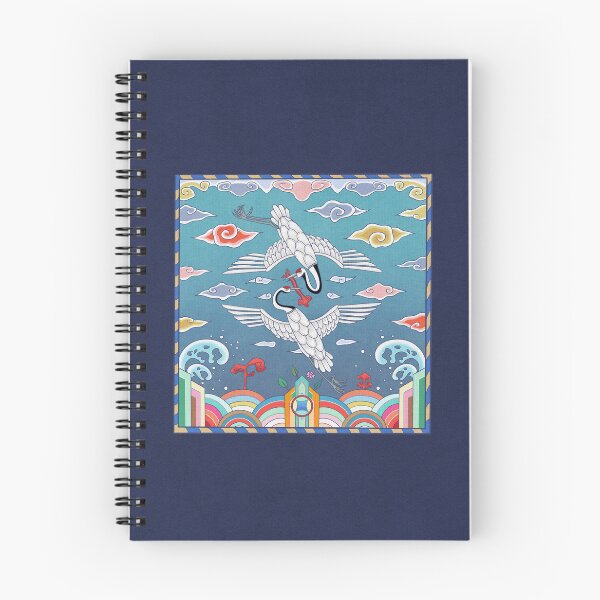 Item preview, Royal Wings of Success, Twin Cranes of the Joseon Dynasty designed and sold by QamarART Paintings.