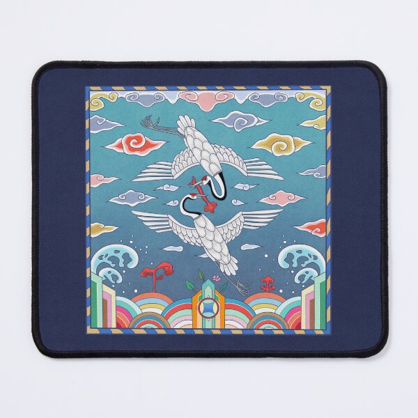 Item preview, Royal Wings of Success, Twin Cranes of the Joseon Dynasty designed and sold by QamarART Paintings.