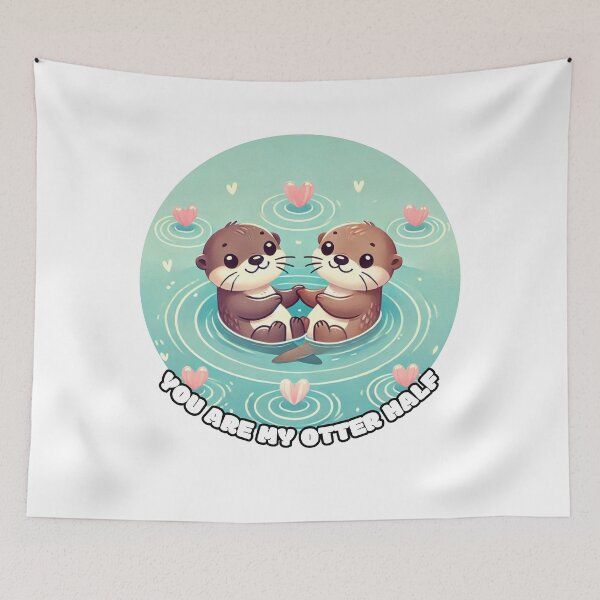 Item preview, You Are My Otter Half Love Pun designed and sold by MigNetZ.