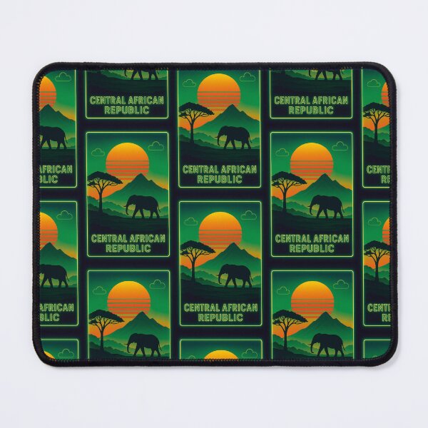 Item preview, Central African Republic Neon Travel designed and sold by Thistle-TShop.
