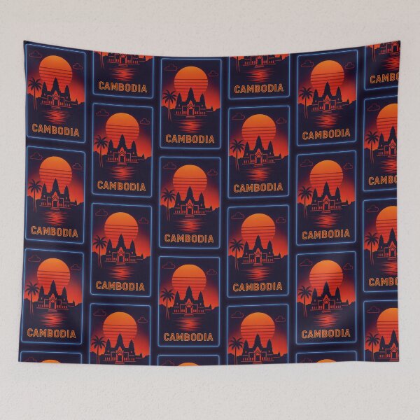 Item preview, Cambodia Neon Travel designed and sold by Thistle-TShop.