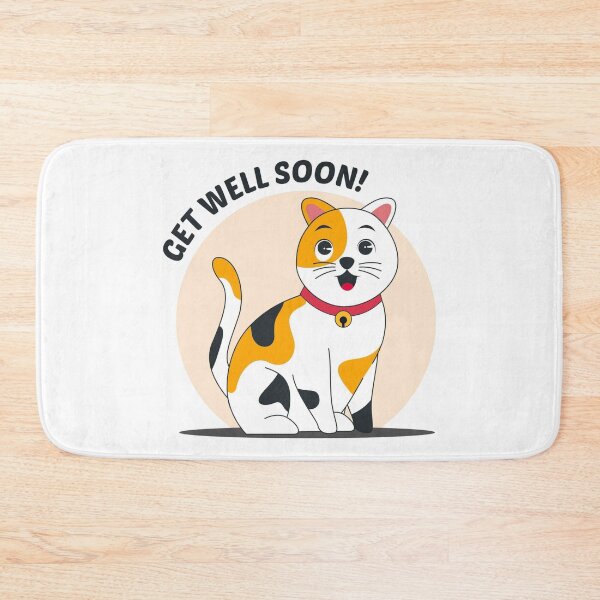 Item preview, Adorable Get Well Soon Kitty Art designed and sold by StreetVibe-IND.