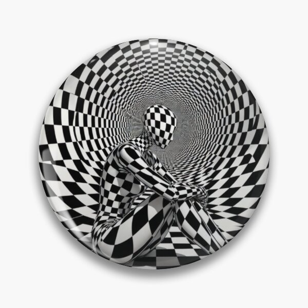 Item preview, Surreal Checkerboard Vortex Illusion designed and sold by PixelVibe782.