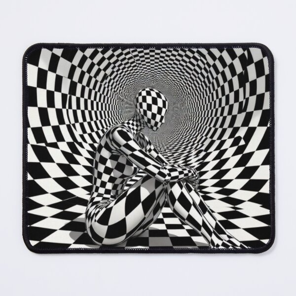 Item preview, Surreal Checkerboard Vortex Illusion designed and sold by PixelVibe782.