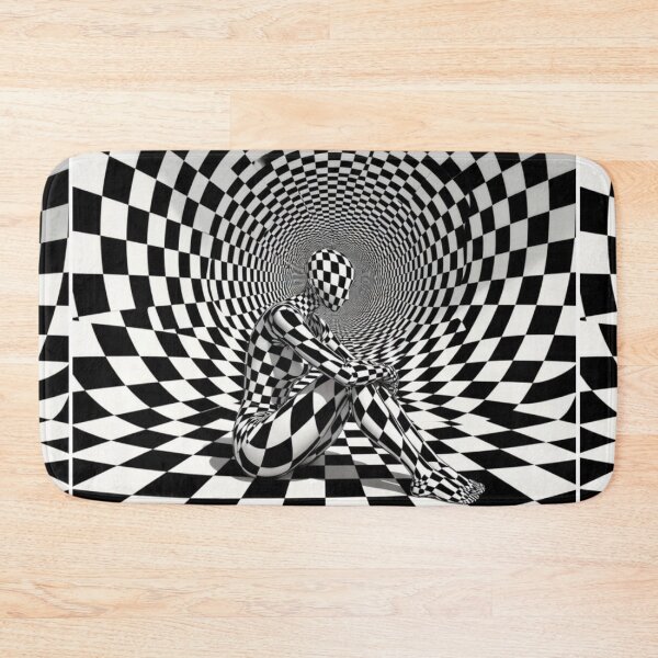 Item preview, Surreal Checkerboard Vortex Illusion designed and sold by PixelVibe782.