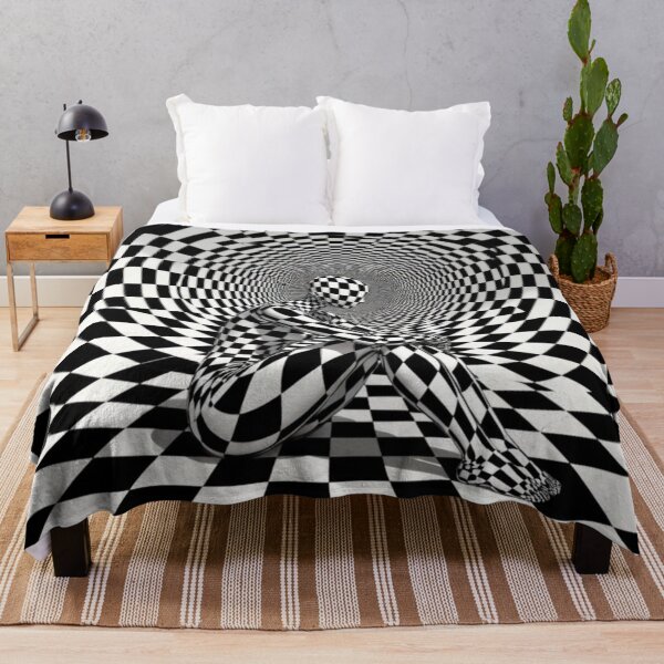 Item preview, Surreal Checkerboard Vortex Illusion designed and sold by PixelVibe782.