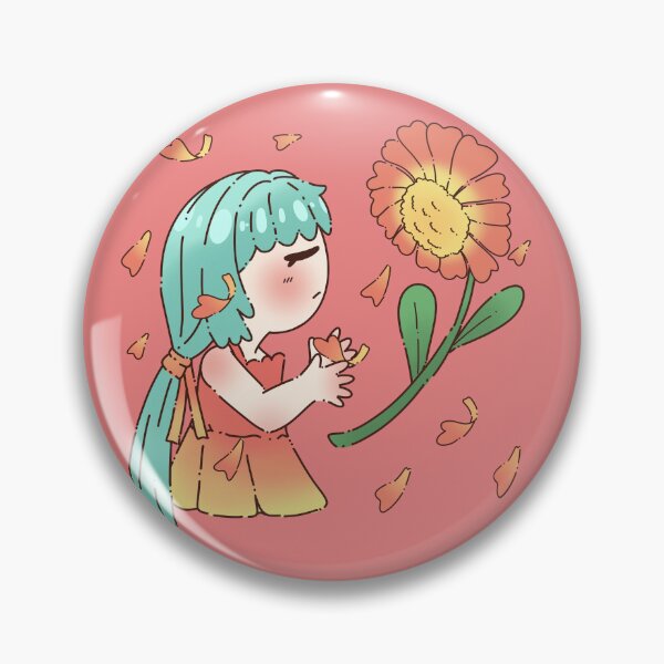 Item preview, Girl with Giant Flower designed and sold by Zmonz.