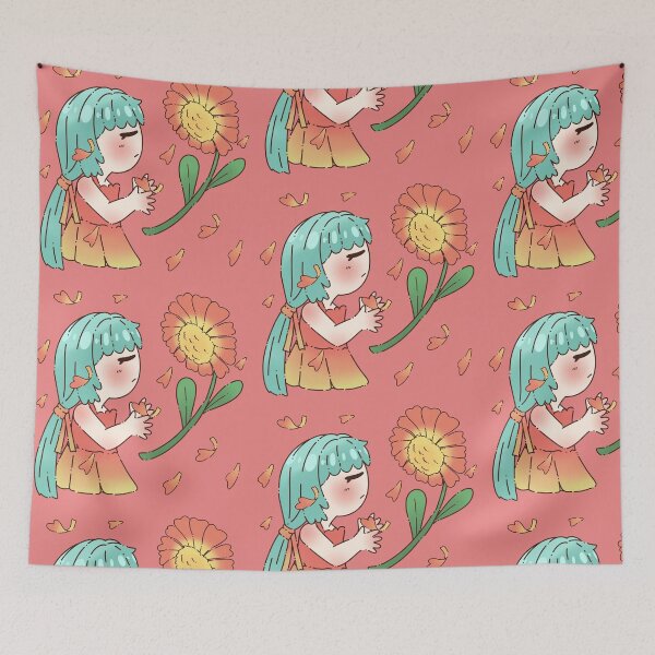 Item preview, Girl with Giant Flower designed and sold by Zmonz.