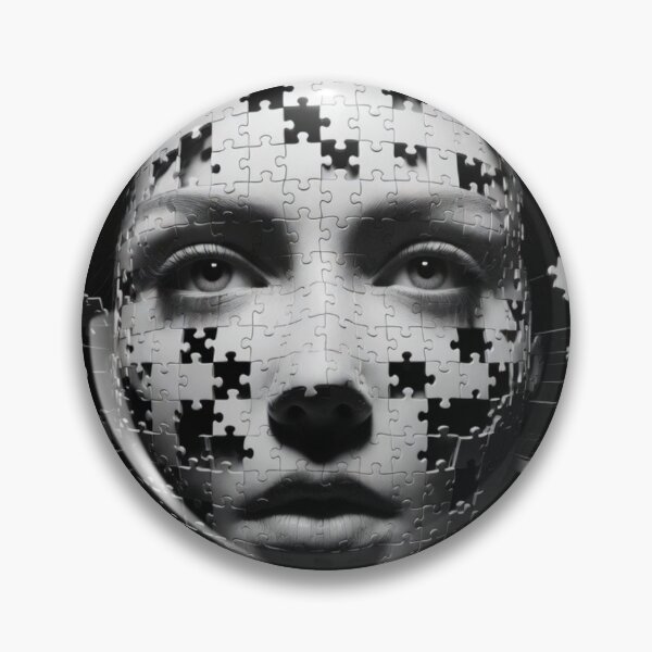 Item preview, Fragmented Identity Puzzle Portrait designed and sold by PixelVibe782.