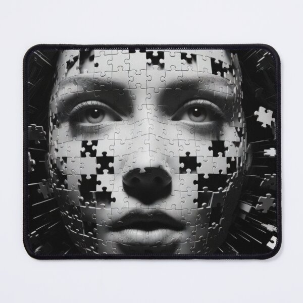 Item preview, Fragmented Identity Puzzle Portrait designed and sold by PixelVibe782.