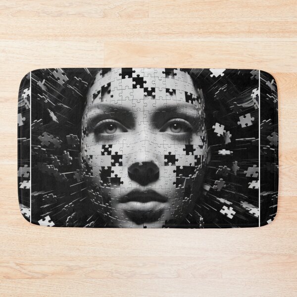 Item preview, Fragmented Identity Puzzle Portrait designed and sold by PixelVibe782.