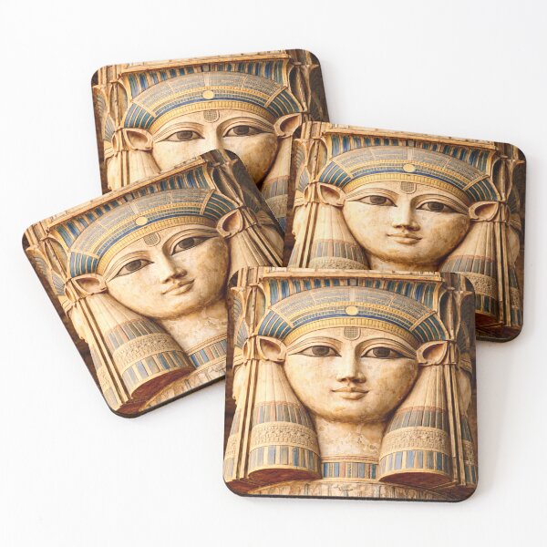 Item preview, Hathor - Ancient Egypt Temple Column Face designed and sold by Myra365Art.