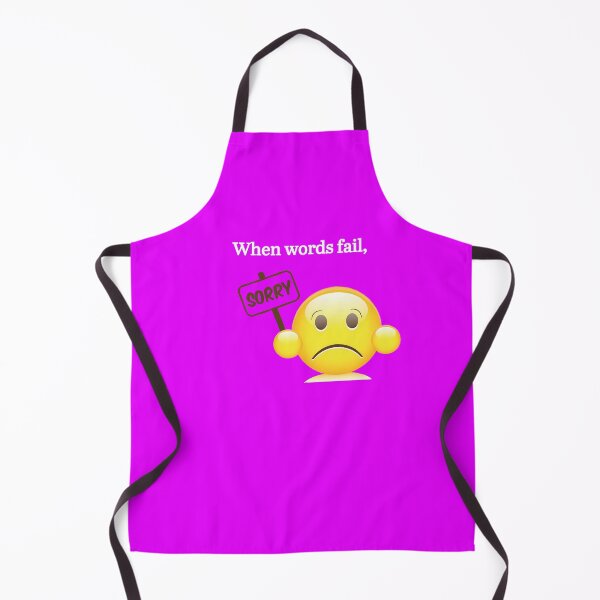 Item preview, "Sorry, when words fail, let the emoji speak” emoji expression design designed and sold by TR_fairydesigns.