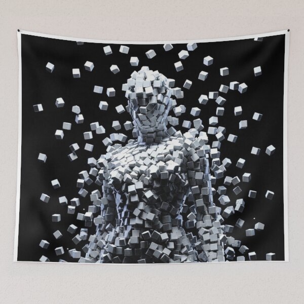 Item preview, Shattered Voxel Woman designed and sold by PixelVibe782.