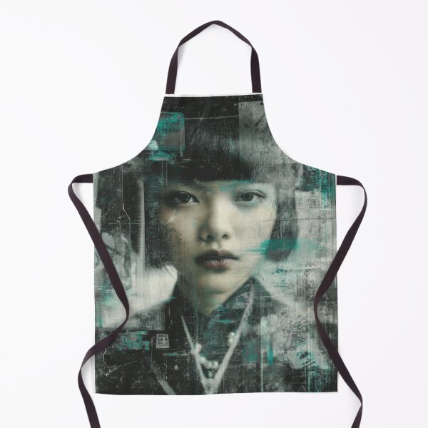 Item preview, Neon Afterimage - Liminal Dreampunk Glitch Portrait Art designed and sold by WartonnoArt.