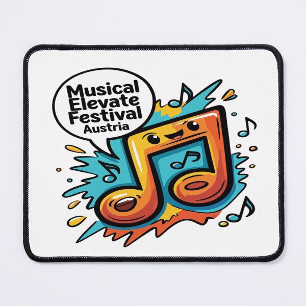 Item preview, Musical Elevate Festival Austria T-Shirt | Music Festival Graphic Tee | Colorful Music Note Design for Merch & Stickers designed and sold by Sushikidsntod.