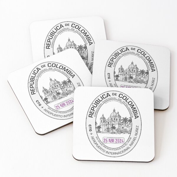Item preview, Passport Stamp - Cartagena, Colombia designed and sold by travelwitheric.