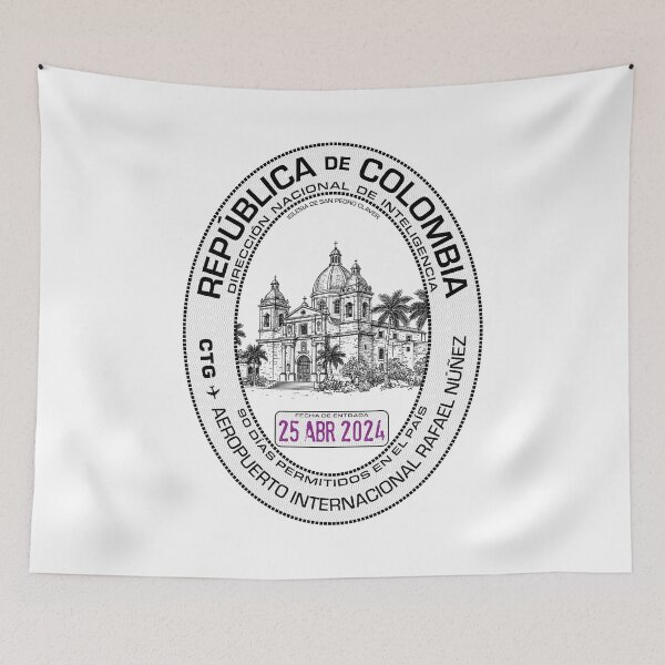 Item preview, Passport Stamp - Cartagena, Colombia designed and sold by travelwitheric.