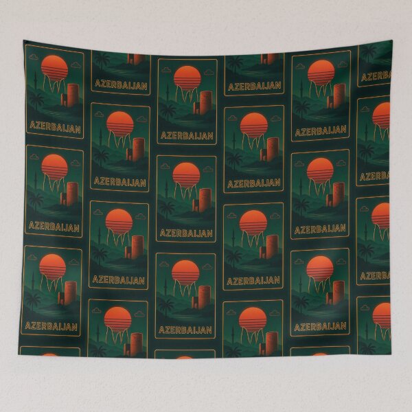 Item preview, Azerbaijan Neon Travel designed and sold by Thistle-TShop.