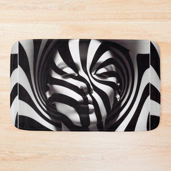 Item preview, Hypnotic Zebra Vortex Portrait designed and sold by PixelVibe782.