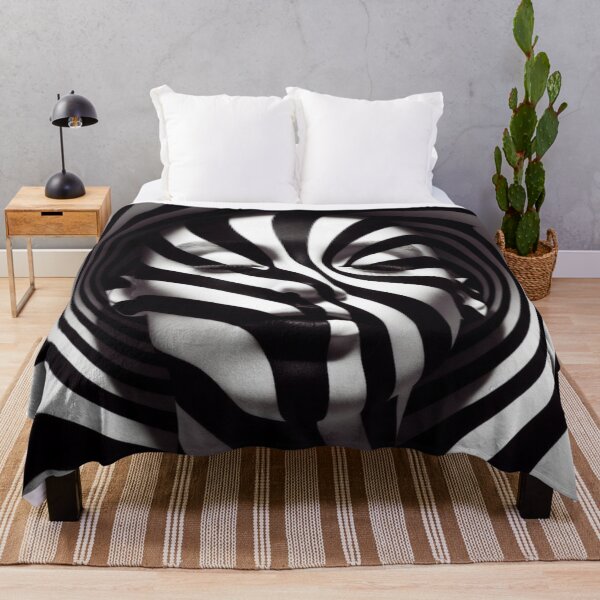 Item preview, Hypnotic Zebra Vortex Portrait designed and sold by PixelVibe782.